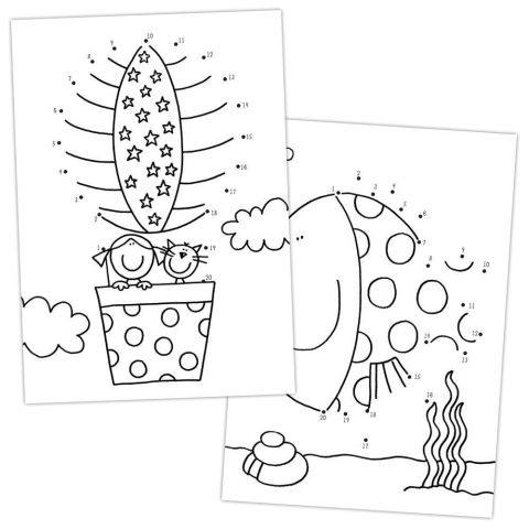 Desen si pictura - Carte de colorat Dot to Dot