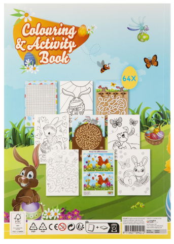 EduclassReseller - Carte de colorat si activitati distractive - Paste Fericit