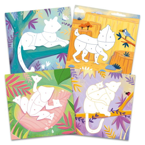 EduclassReseller - Cartea mea cu stickere - Animalute salbatice