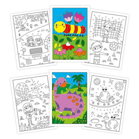 Desen si pictura - Carticica Dot to Dot