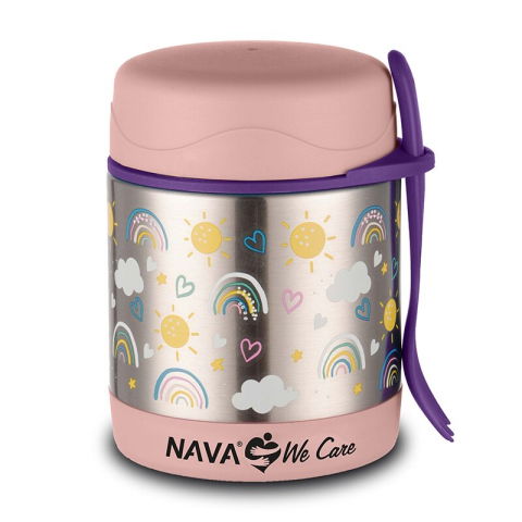 Fara Categorie - Caserola inox Nava We care 350 ml Sunshine Pink