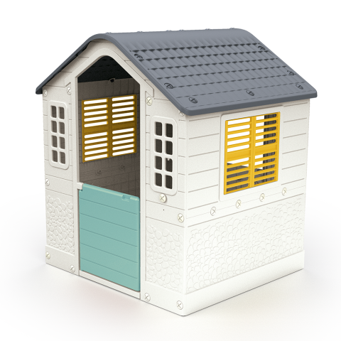 Locuri de joaca - Casuta copii cu usa pentru animale pastel