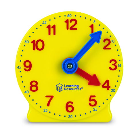 Jocuri matematice - Ceas educativ din plastic