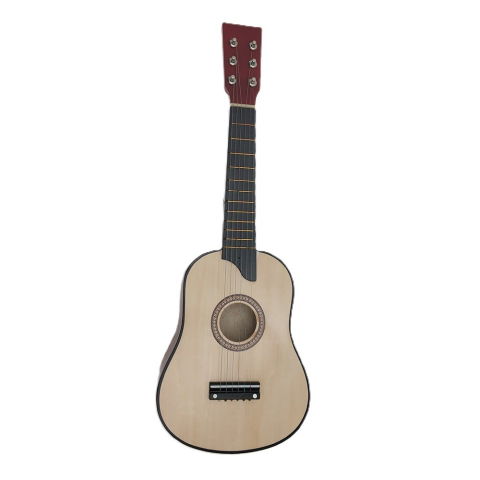 Jucarii Creative - Chitara pentru Copii, Flippy, din Lemn si Plastic, pentru Incepatori, 63.5 x 22 x 5.8 cm, Bej