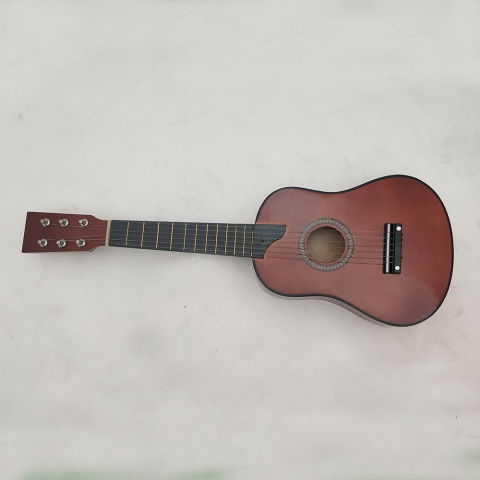 Jucarii Creative - Chitara pentru Copii, Flippy, din Lemn si Plastic, pentru Incepatori, 63.5 x 22 x 5.8 cm, Maro