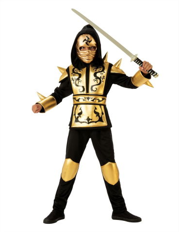 Costume de carnaval - Costum de carnaval - Ninja Dragon Auriu