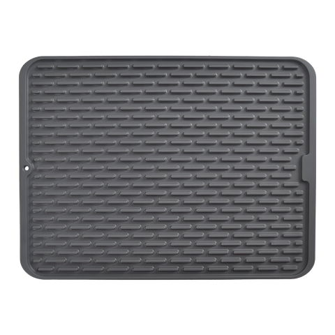 Accesorii Bucătărie - Covoras din Silicon pentru Scurgere Vase, Flippy, Uz Casnic, Rezistent la Temperaturi Ridicate, Izolator, 43x32.5 cm, Negru