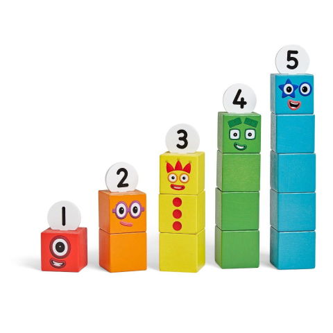 Seturi de construit - Cuburi din lemn Numberblocks - De la 1 la 5