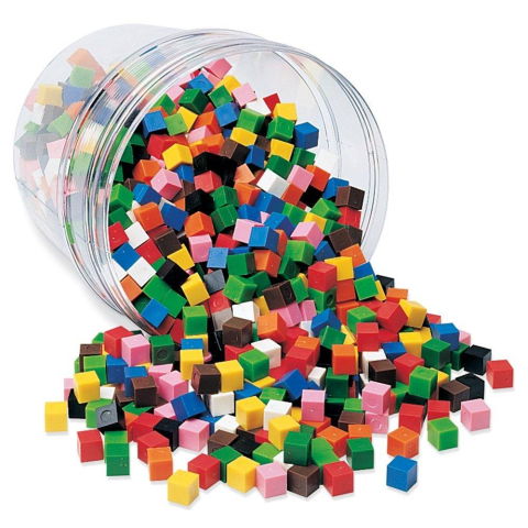 EduclassReseller - Cuburi multicolore (1cm)