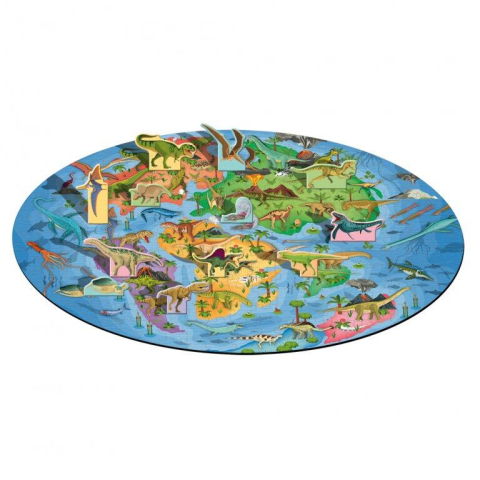 Carti pentru copii - Cunoaste si exploreaza - Puzzle Lumea dinozaurilor (200 piese)