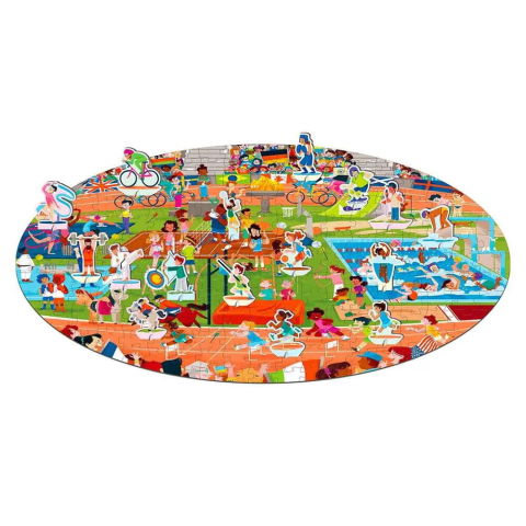 Carti pentru copii - Cunoaste si exploreaza - Puzzle Ora de sport (200 piese)