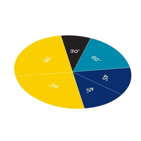 50 - 100 LEI - Curcubeul cercurilor - Unghiul