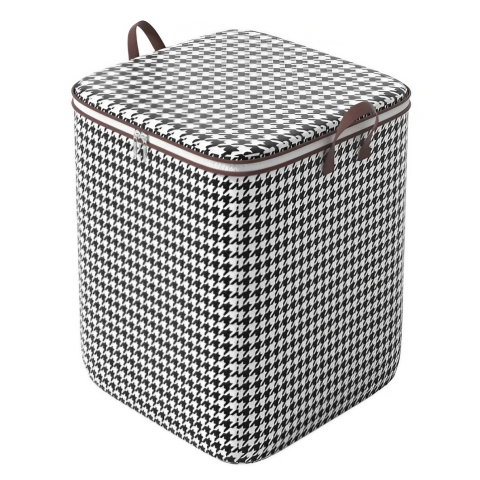 TeoMarket - Cutie de Depozitare cu Fermoar, Flippy, Pliabila, Maner Ranforsat, Fermoar Rezistent, pentru Haine, Paturi, Plapumi, Perne, Lenjerii de Pat, Jucarii