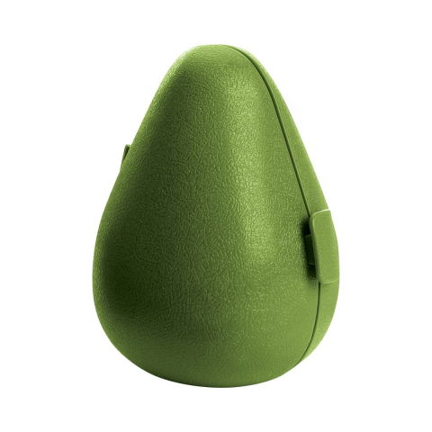 Organizatoare si Depozitare Bucatarie - Cutie de depozitare si pastrare a alimentelor, Plastic, Flippy, Model Avocado, 8.4x8.4x12.3 cm, Verde