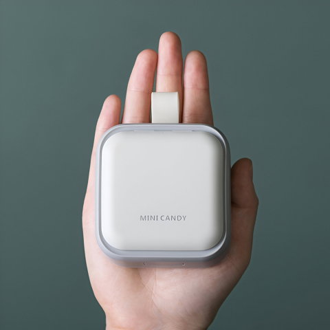 Import - Cutie Depozitare Medicamente Mini, Flippy, 4 Compartimente, Inchidere Etans, Portabila, Patrat, Gri, PP, 7.5x7.5x3 cm