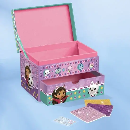 Jucarii arta si creativitate - Decoreaza cutia cu bijuterii - Gabby's Dollhouse