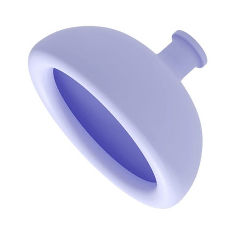 Articole pentru copii - Dispozitiv Terapeutic Sputa, Flippy, Cupa pentru Terapie Toracica, Dispozitiv de Eructare, pentru Adulti si Copii, 10 x 6.5 cm, din Silicon, Mov