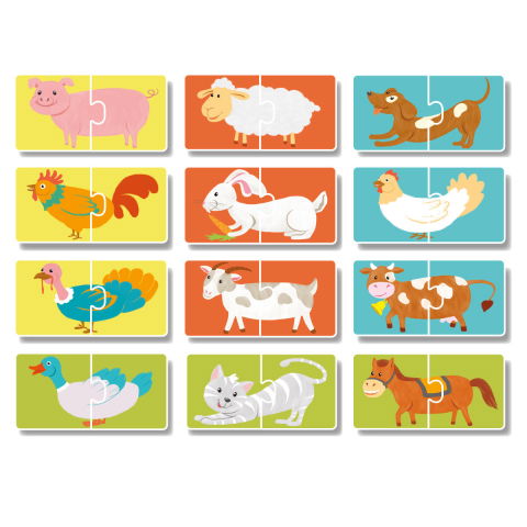 Puzzle-uri educative - Duo Puzzle - Ferma (2 piese)