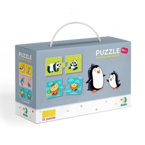Puzzle-uri educative - Duo Puzzle - Mama si puiul (2 piese)