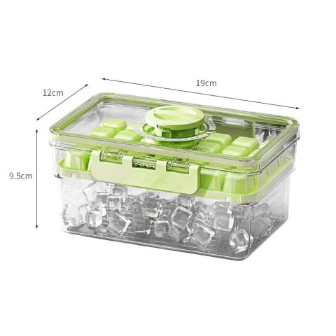 Pentru casa - Forma de Gheata, Flippy, un Strat, Inchidere Etans, din PP+PET, 19 x 12 x 9.5 cm, Verde