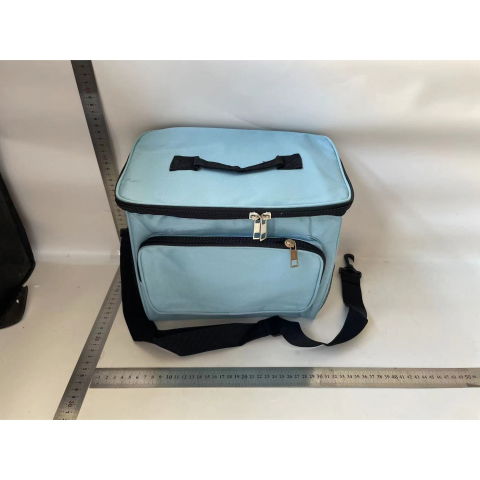 Genti Termoizolante Mancare - Geanta pentru Picnic cu izolare termica, Flippy, Multifunctionala, Compartimentata, 2 Tipuri de Manere, Impermeabila, 26x24x17 cm, Albastru Deschis