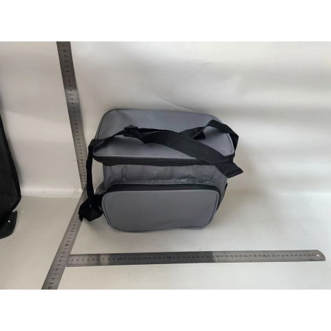 Genti Termoizolante Mancare - Geanta pentru Pranz, Flippy, Multifunctionala, Compartimentata, 2 Tipuri de Manere, Impermeabila, 26x24x17 cm, Gri