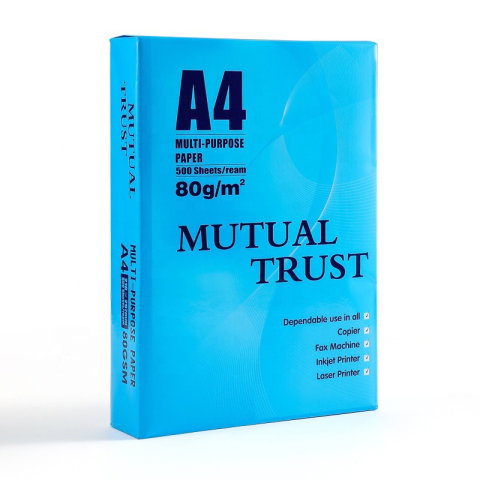 Import - Hartie Copiator A4 Mutual Trust, Flippy, 80 g/mp, 500 coli/top, 210 x 297 mm, Hartie Multifunctionala pentru Imprimanta si Copiator, Hartie Universala pentru Birou