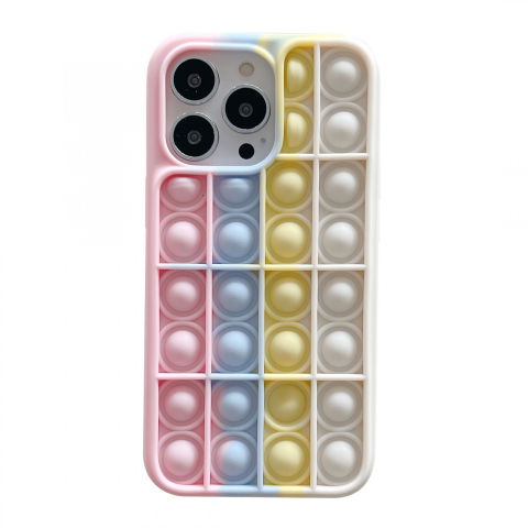 POP IT - Husa de protectie Flippy Pop It compatibila cu Apple iPhone 13,Model 5,Multicolor