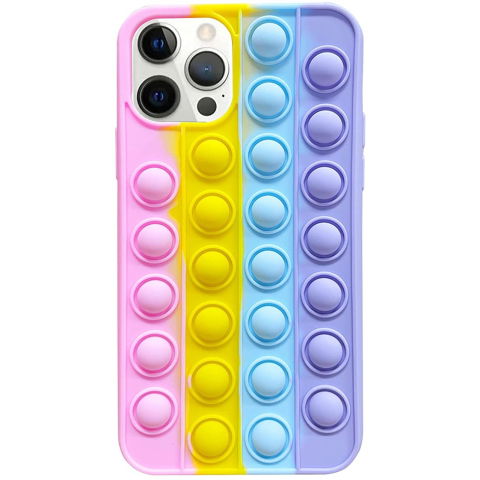 POP IT - Husa de protectie Flippy Pop It compatibila cu Apple iPhone 13,Model 8,Multicolor