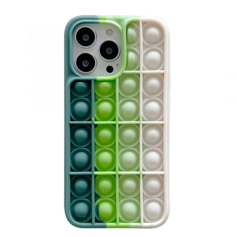 POP IT - Husa de protectie Flippy Pop It compatibila cu Apple iPhone 13 Pro Max,Model 3,Multicolor