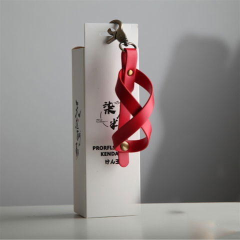 Accesorii Kendama - Husa pentru Kendama, Flippy, Husa de Depozitare pentru Kendama, din Piele Ecologica, Catarama cu Agatare pentru Transportare, Breloc 8, 12 x 6 cm, Rosu