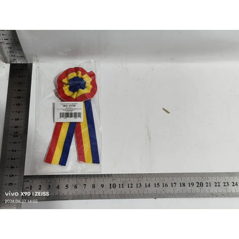 Pentru casa - Insigna Textila tip Coarda, Flippy, Insigna Drapelul Romaniei, din Material Textil, 5.3 cm, insigna Tricolorul Romaniei, Multicolor