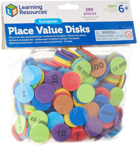 EduclassReseller - Jetoane din spuma - Sistem zecimal pozitional