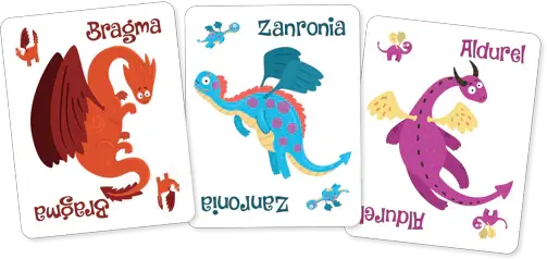 10 - 25 LEI - Joc de carti Old Maid - Dragoni veseli