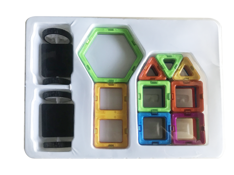 Jocuri magnetice - Joc de constructie magnetic - 40 piese