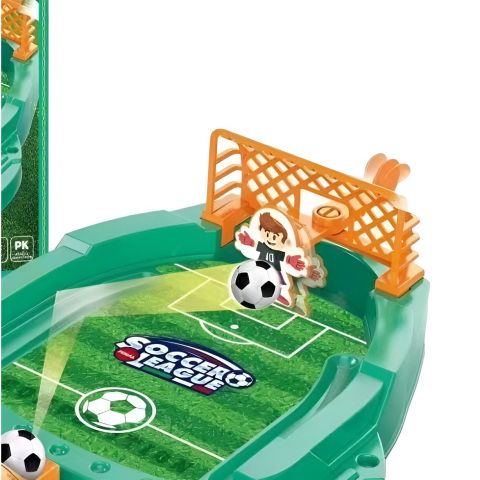 10 - 25 LEI - Joc de Masa Mini Fotbal Interactiv pentru Copii, Flippy, Board Game, Mingi si Figurine Incluse, 30x19.5x6.8 cm, Multicolor