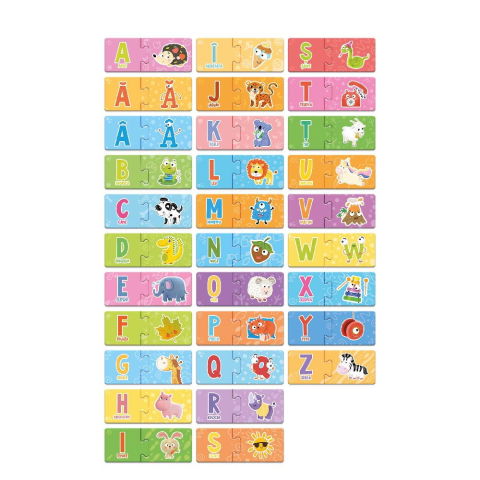 Jucarii lingvistice - Joc educativ - Invat alfabetul (limba romana)