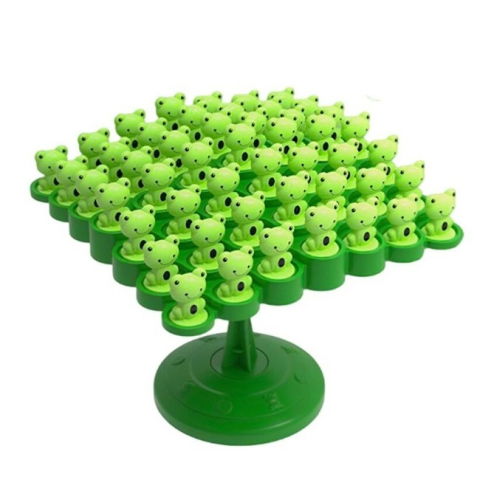 10 - 25 LEI - Joc Interactiv, Flippy, Broaste in Echilibru, +3 Ani, din Plastic, 50 de Pioni, Placa de Echilibru, Roata cu Pedepse, Zar, 14 x 7 x 14 cm, Verde