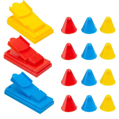 Jucarii interactive - Joc Interactiv pentru Copii, Flippy, 3 Hats Off, Tabla de Joc, Figurine Palarii, +3 Ani, Multicolor