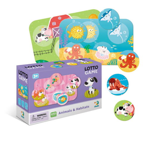 Jocuri de asociere - Joc lotto - Animale si habitate