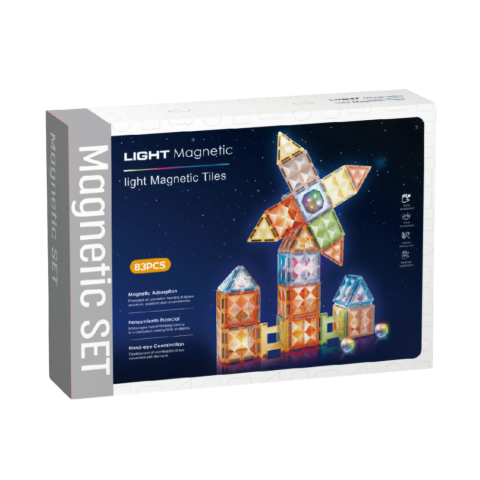 Jocuri magnetice - Joc magnetic Diamond cu lumini - 83 piese (7.5 cm)