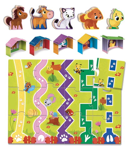 Jocuri de indemanare - Joc Montessori - Distractie cu animalute