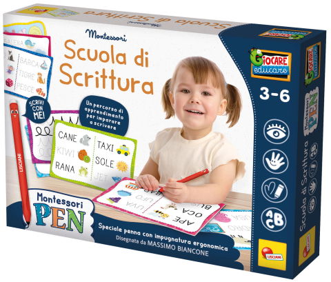 Jucarii lingvistice - Joc Montessori - Scoala de scris (Italiana)