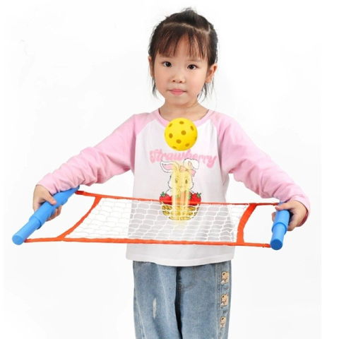 Jucarii si Jocuri - Joc Spikeball, Flippy, Joc in 2, pentru Plaja, Parcuri, Interior, 2 Plase, 2 Mingi, Multicolor