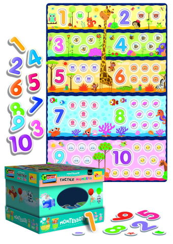 Jucarii indemanare - Joc tactil Montessori - Numaram si ne distram