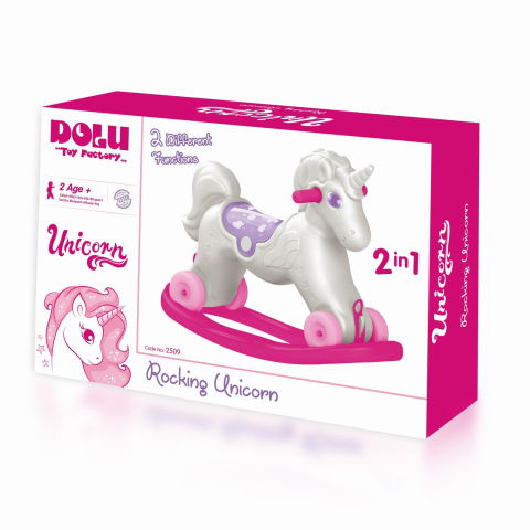 Locuri de joaca - Jucarie 2 in1 - Unicorn balansoar