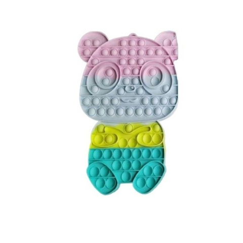 Import - Jucarie antistres din silicon Flippy, Pop it Now and Flip It , Ursulet Panda, Multicolor, Model 1