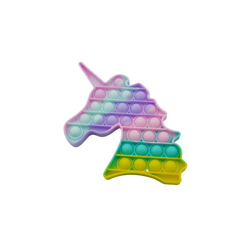 Import - Jucarie antistres din silicon, Pop it Now and Flip It, Unicorn, Multicolor, Model 3