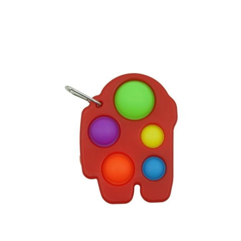 Import - Jucarie Antistres Flippy - Fidget Toy, Simple Dimple, Among us, Rosu