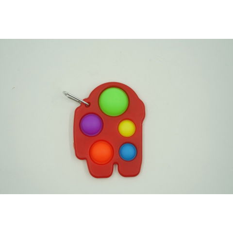 Import - Jucarie Antistres Flippy - Fidget Toy, Simple Dimple, Among us, Rosu